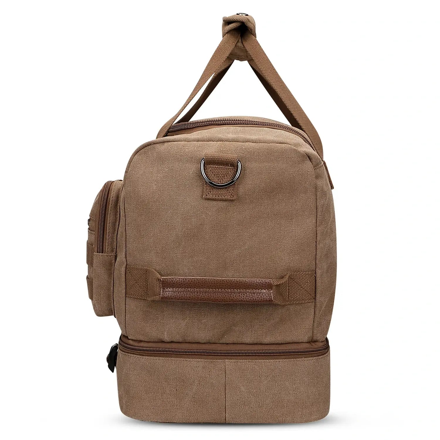 Classic Vintage Canvas Duffel Bag with Toiletry Set A8010-2