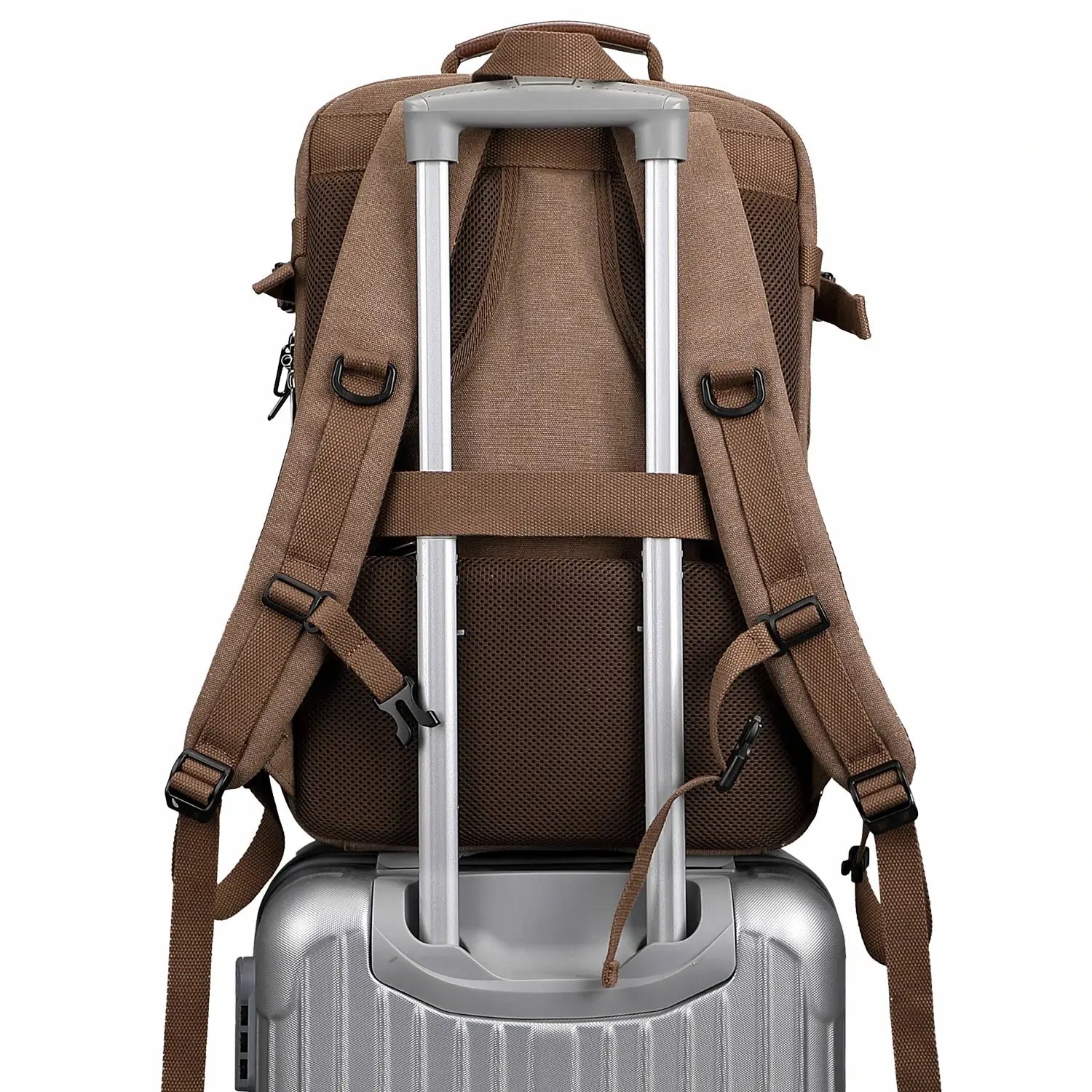 Men’s Canvas Travel Backpack TSA Vintage Carry-On Bag A8012