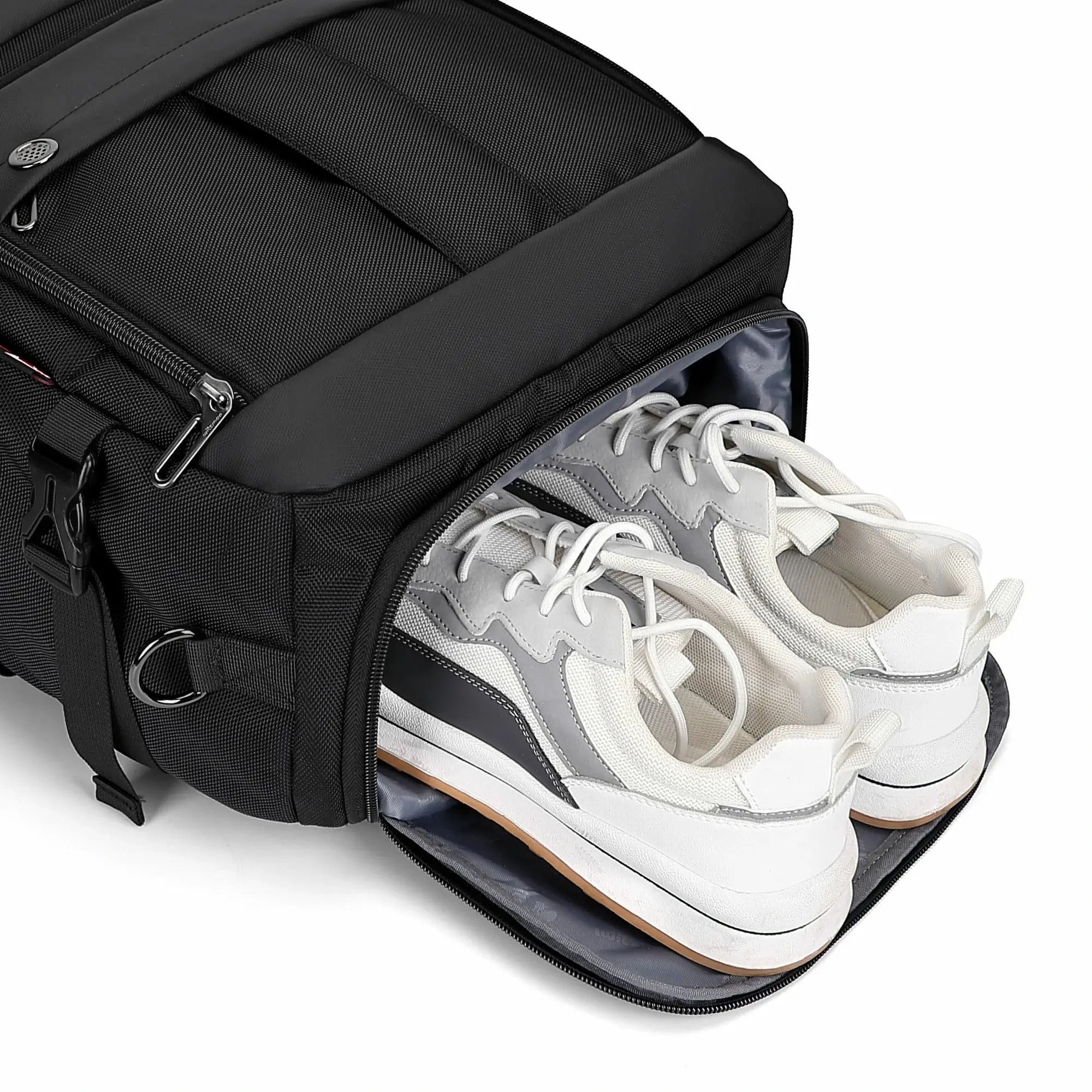 Mochila de viaje de nylon negro para hombres B683