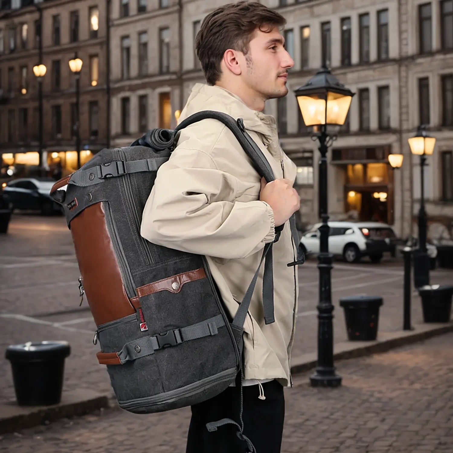 Travel Luggage Canvas Backpack for Men 22.5 inch A2021-2