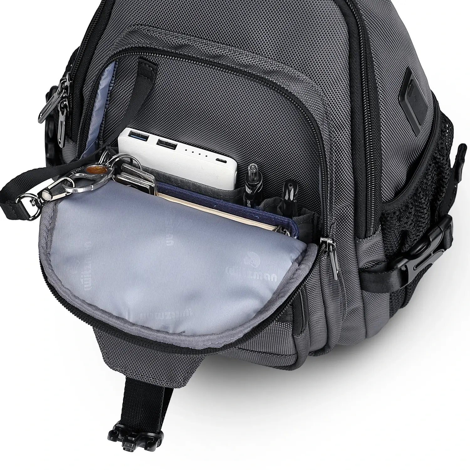 Casual Nylon Chest Bag Triangular Crossbody Sling Bags For Men B735