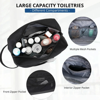 B692 Black Travel Bathroom Bag Toiletry Bag Shaving Bag Cosmetic bag