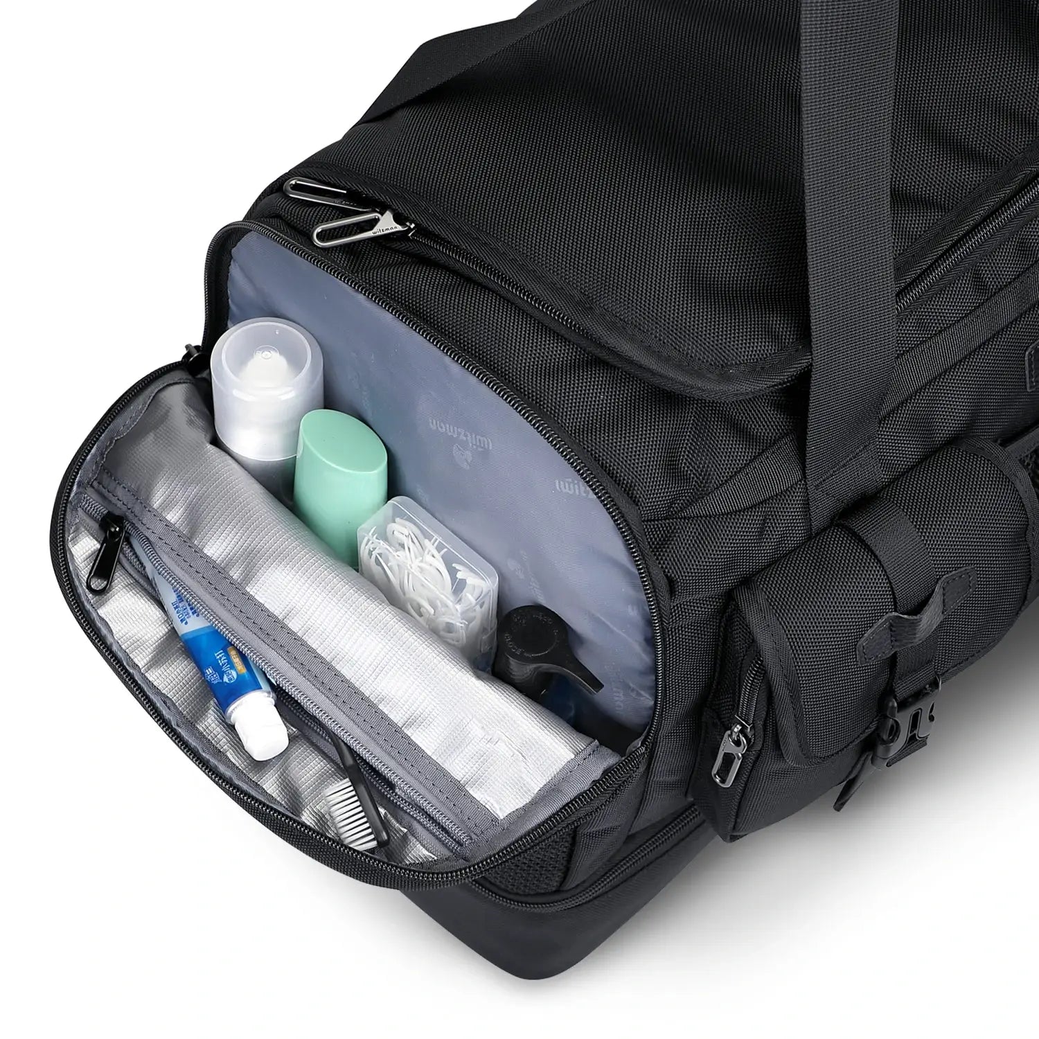 Double-Layer Duffel Bag Modern Split-Level Design with Bottom Shoe Compartment B723