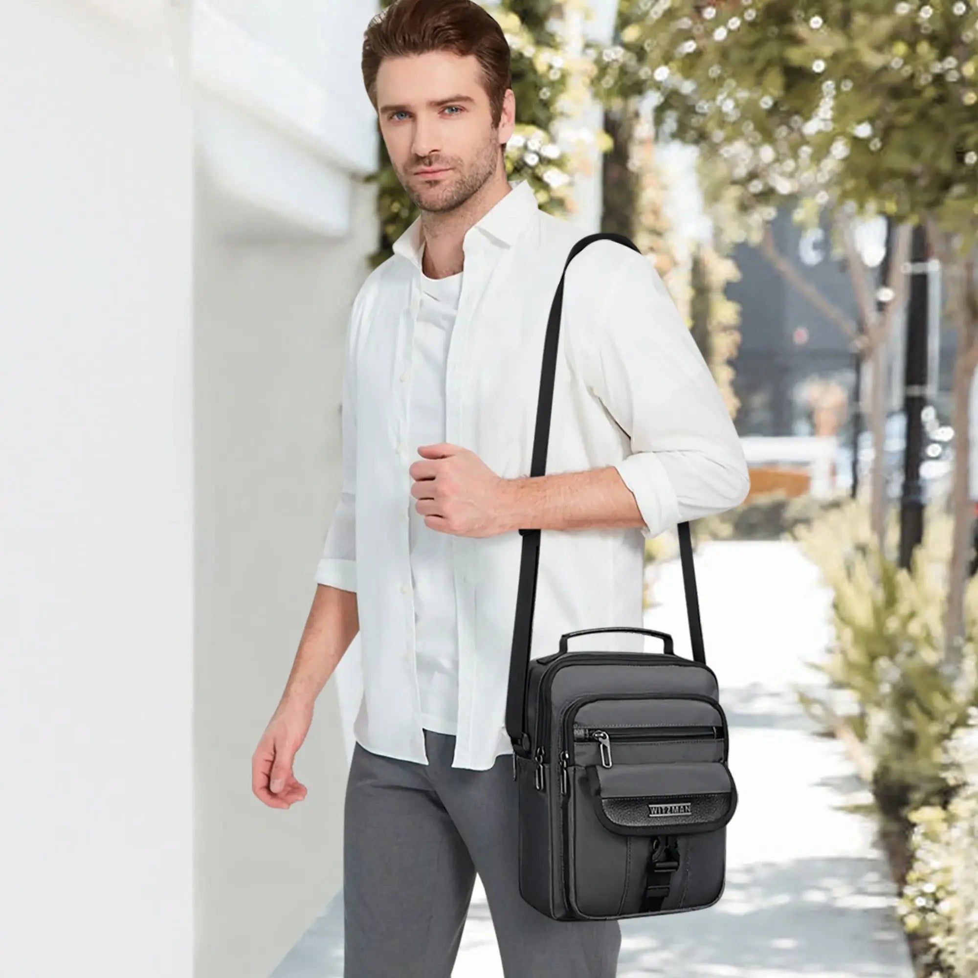 witzman b688 carry on Messenger Bags small cross bag #color_grey