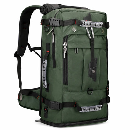 witzman b681 nylon travel backpack for men carry on bag #color_green