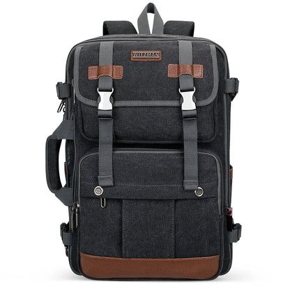 Canvas 3‑in‑1 Carry on Travel Backpack A6617-3
