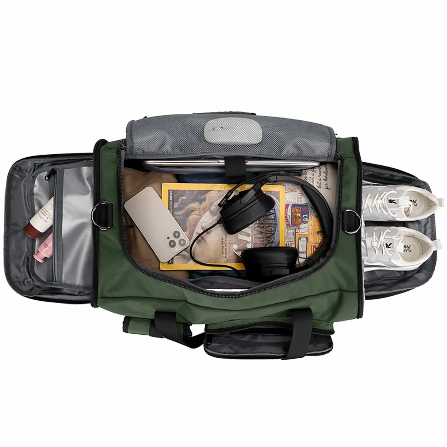 witzman b693 nylon duffel bag 
 color_green