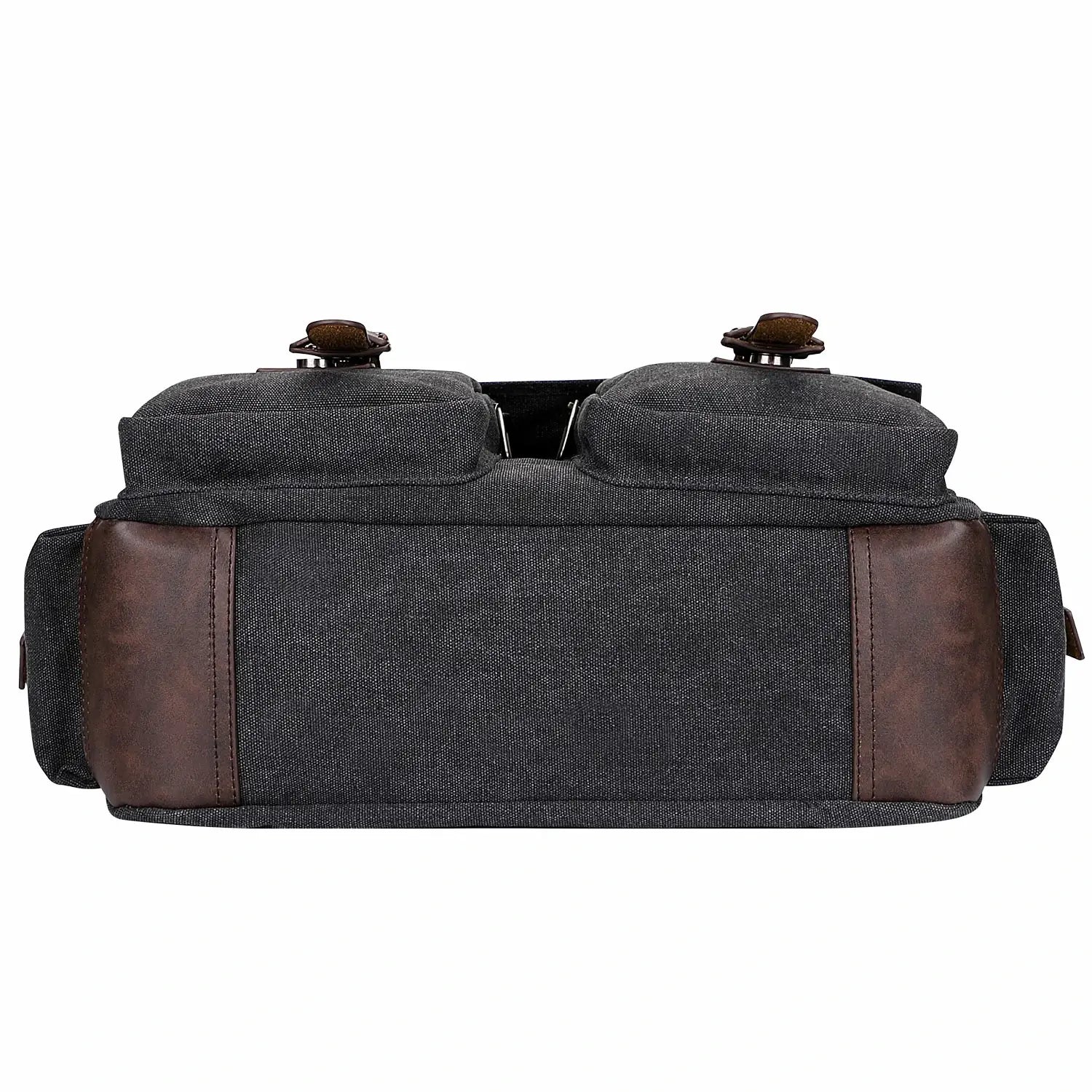 witzman vintage postman bag for men canvas for men black business messenger bags a8007 large #color_black