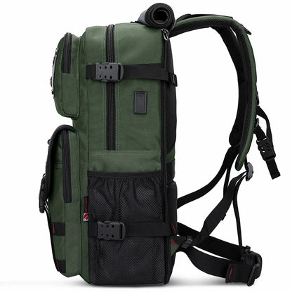 Carry On Travel Backpack for Men Nylon Bag 45L #color_green