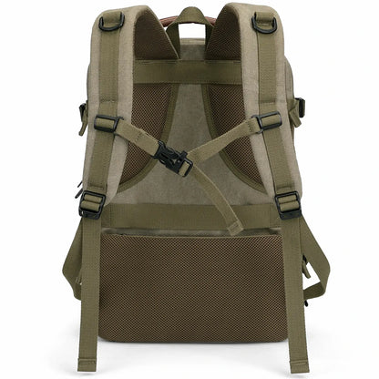Men’s Canvas Travel Backpack TSA Vintage Carry-On Bag A8012