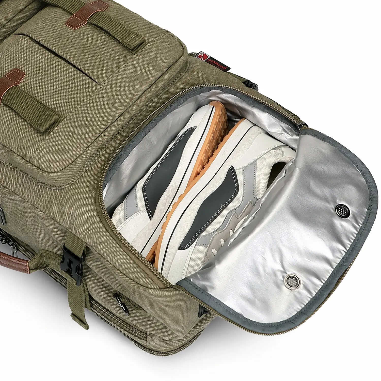 Convertible 40L travel backpack with USB port and 18+ compartments, fits 17 inch laptop, ideal for men and women a8013 best backpack with shoe compartment