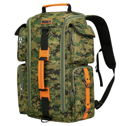 Camo Green Nylon Backpack