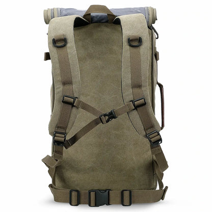 green canvas travel backpack | witzman a519-2 #color_green