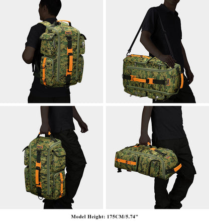 Camo Green Nylon Backpack