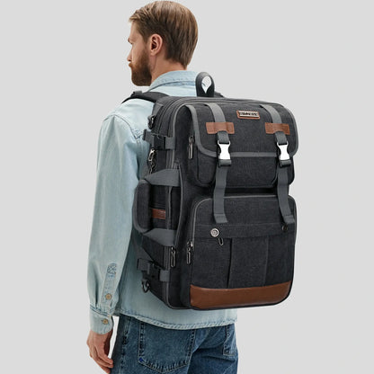 Canvas 3‑in‑1 Carry on Travel Backpack A6617-3