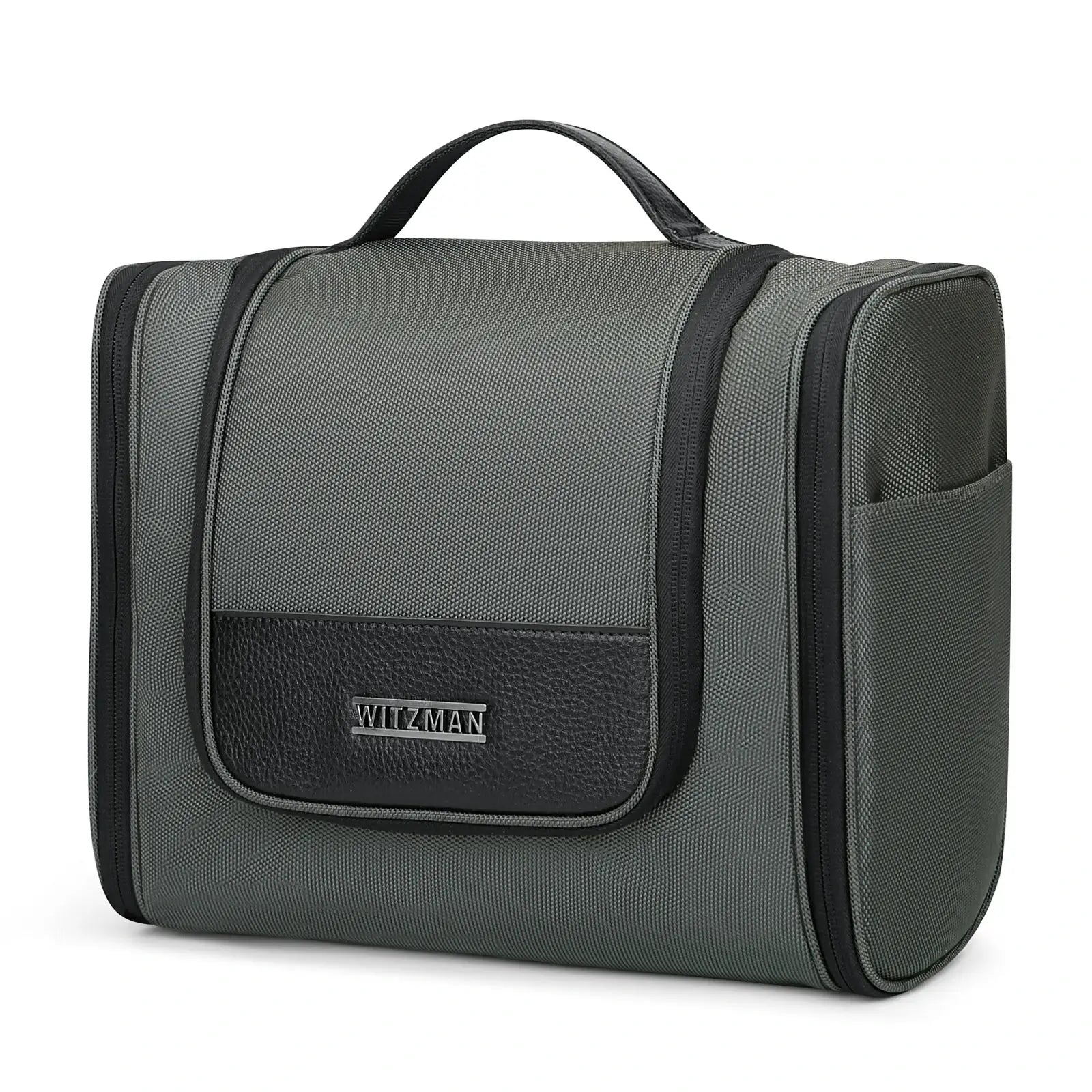 Color Grey large toiletry bag for men