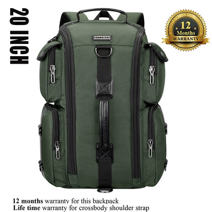 Army Green Nylon Backpack