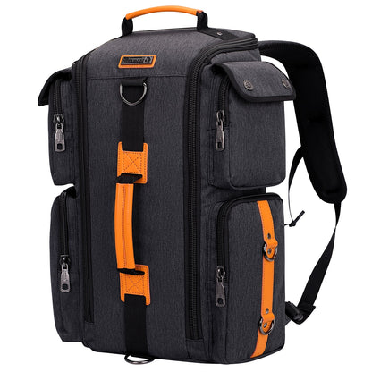 Black Nylon Travel Backpack