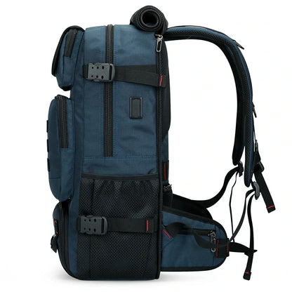 Multifunctional Leisure Carry on Travel Backpack sliver blue pack for men witzman b682 40L