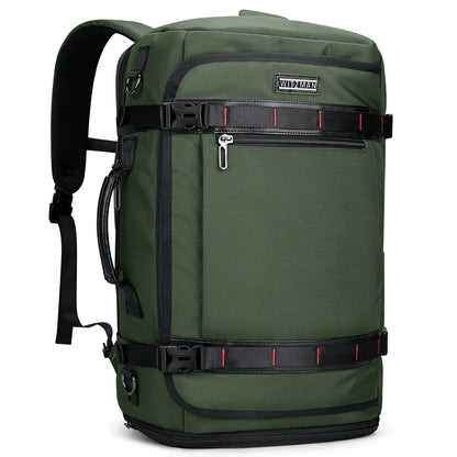 WITZMAN 35L army green travel backpack for men nylon carry on bag 