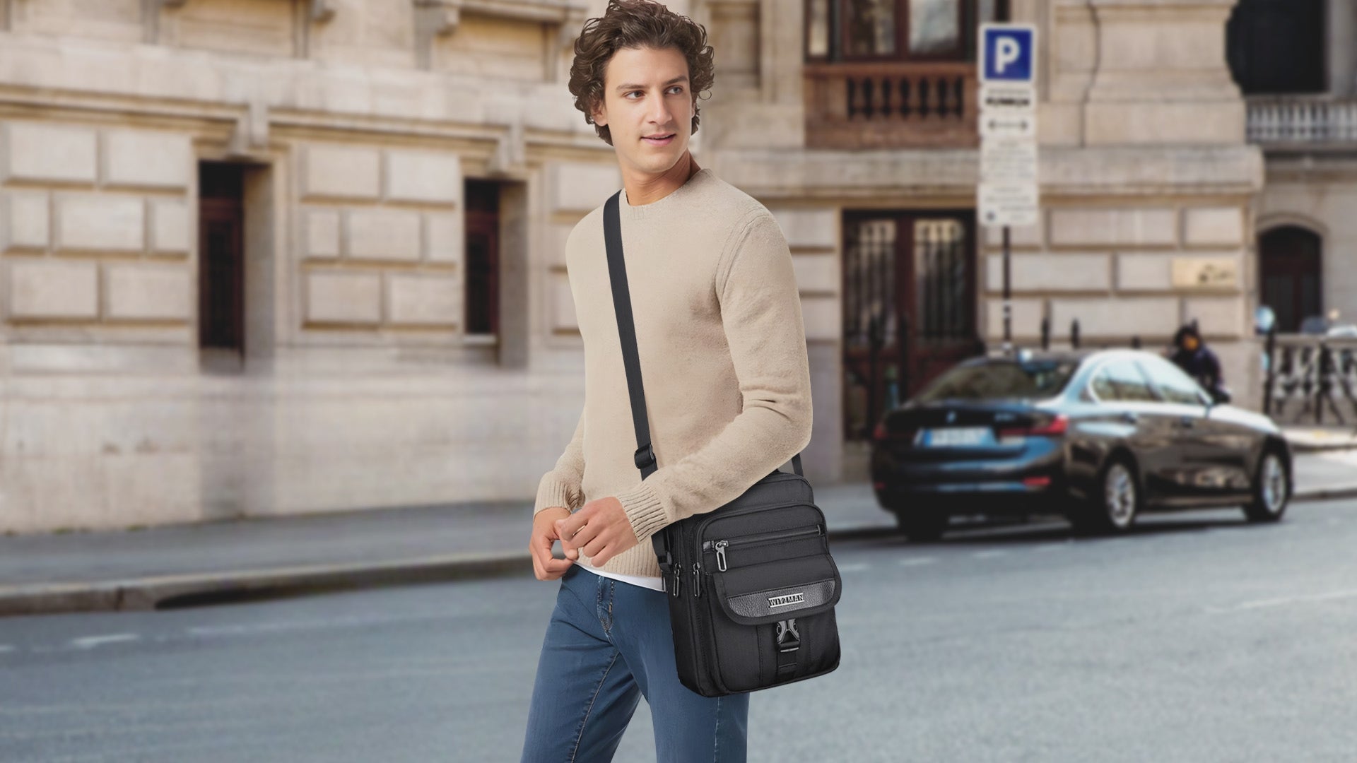 Travel Shoulder Bag Lightweight Small Casual Messenger Bag B699