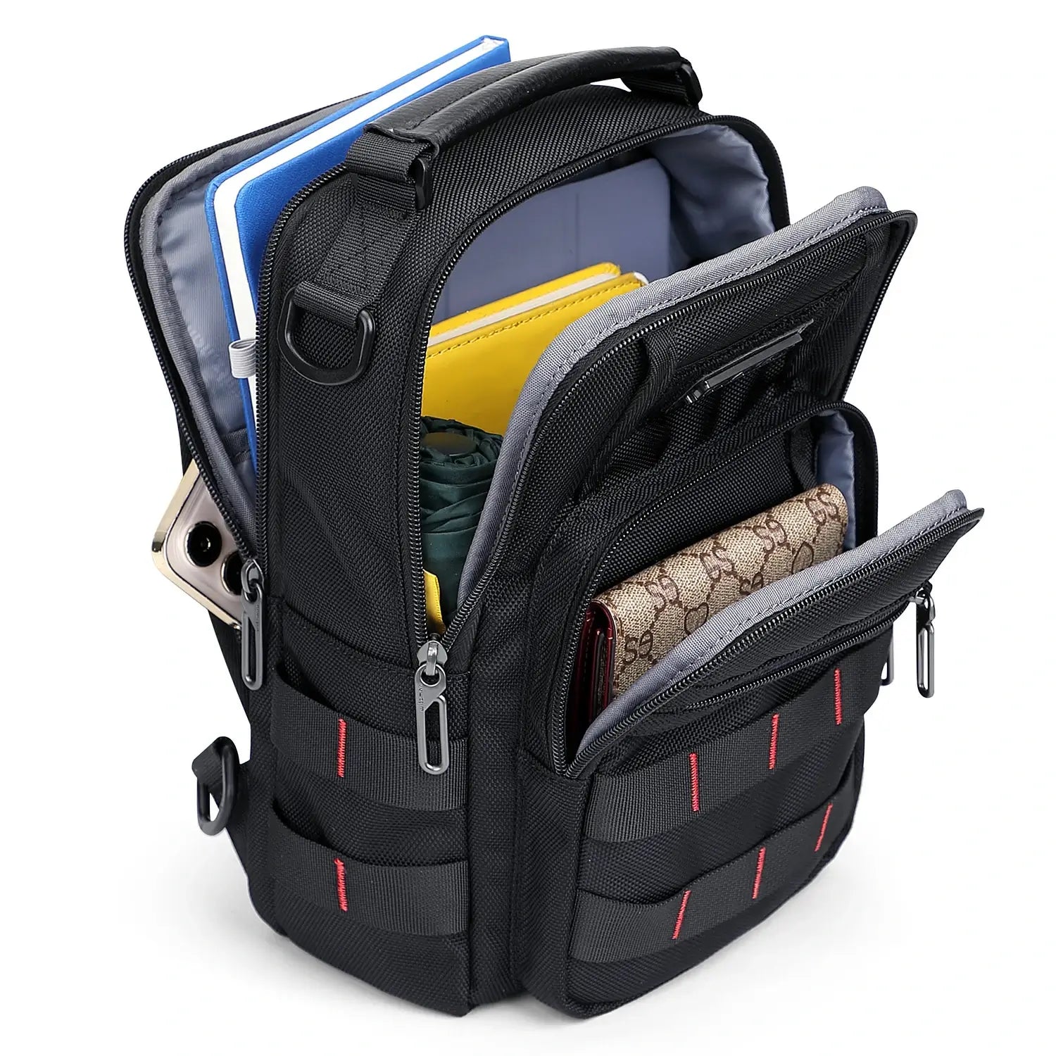 Men’s Nylon Sling Chest Bag Crossbody Casual Daily Bag B730