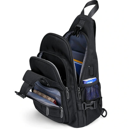 Casual Nylon Chest Bag Triangular Crossbody Sling Bags For Men B735