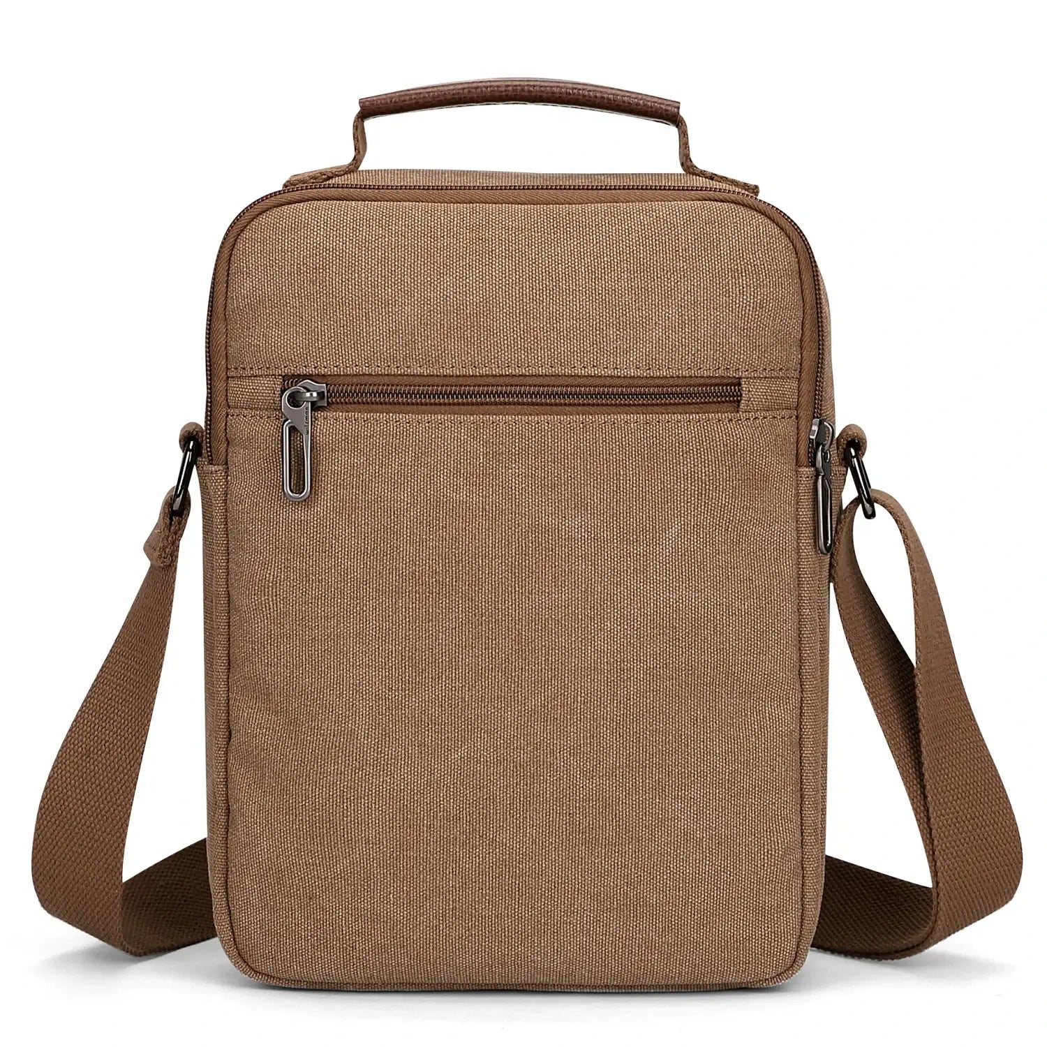 WITZMAN men’s canvas crossbody bag vintage sling messenger satchel with anti-theft pocket for travel and daily use